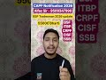 55000+ CAPF Recruitment 2026  Full Details | BSF, CRPF, CISF, ITBP | Alfez Sir”