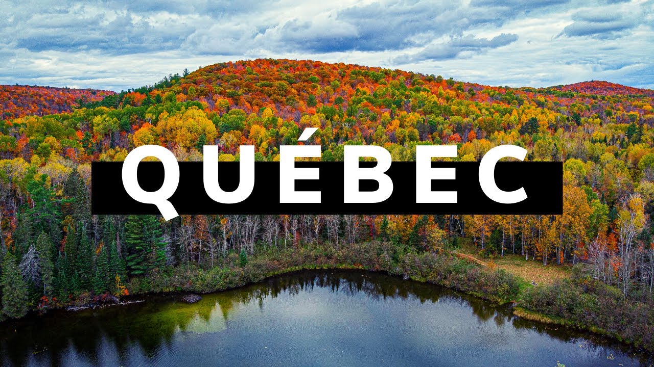 Beautiful Otter Lake Drone View in Québec YouTube