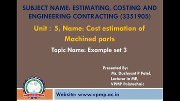 Example set 3 | ECC | 3351905 | Mr. Dushyant P Patel