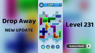 Drop Away Level 231 Walkthrough - NEW UPDATE | Step-by-Step Guide 🧠 | SolutionGurujiDrop away 231