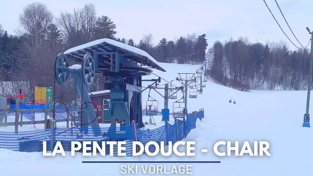 La Pente Douce - Ski Vorlage - Double Chairlift