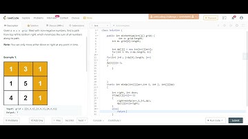 Minimum path sum using Dynamic programming || Minimum cost path|| leetCode|| coding ninja
