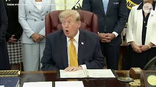 Trump talks Iran war updates, slams DOJ's Pirro in reflecting pool case and more at Oval Office