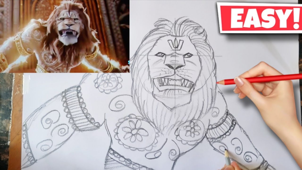 Mahavatar Narsimha drawing | Narsimha drawing