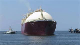 AL BIDDA 離岸・出港 LNGタンカー(Liquefied Natural Gas Tanker)