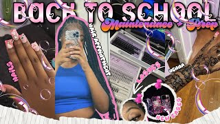 BACK TO SCHOOL MAINTENANCE + PREP VLOG | hair,lashes,nails,& more