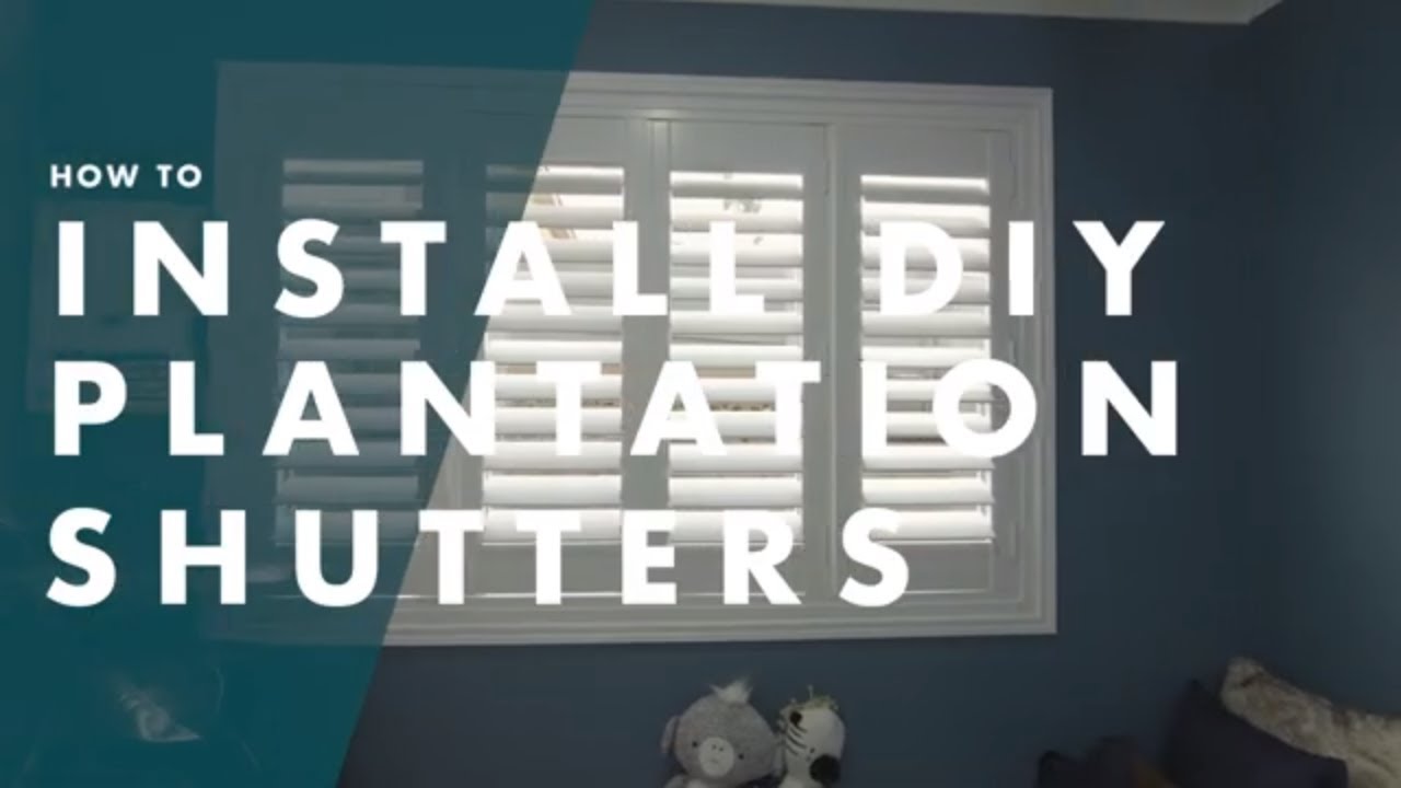 How To Mount DIY Plantation Shutters Bunnings Warehouse YouTube