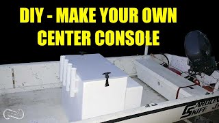 DIY  HOW TO BUILD CUSTOM FIBERGLASS CENTER CONSOLE   J 16 CAROLINA SKIFF