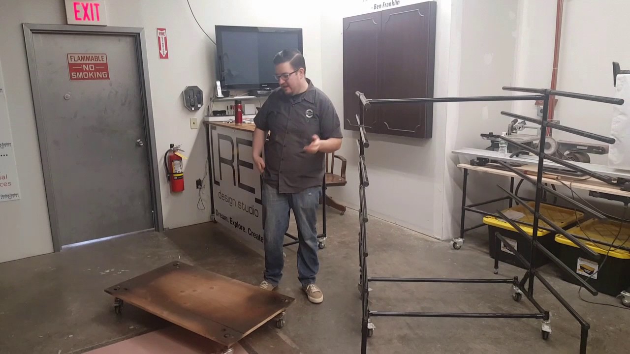 FINISHING DRYING RACK made with Fastpipe - YouTube