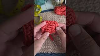 How to Crochet Moss stitch|Crochet Lenin stitch|Crochet woven stitch #shorts