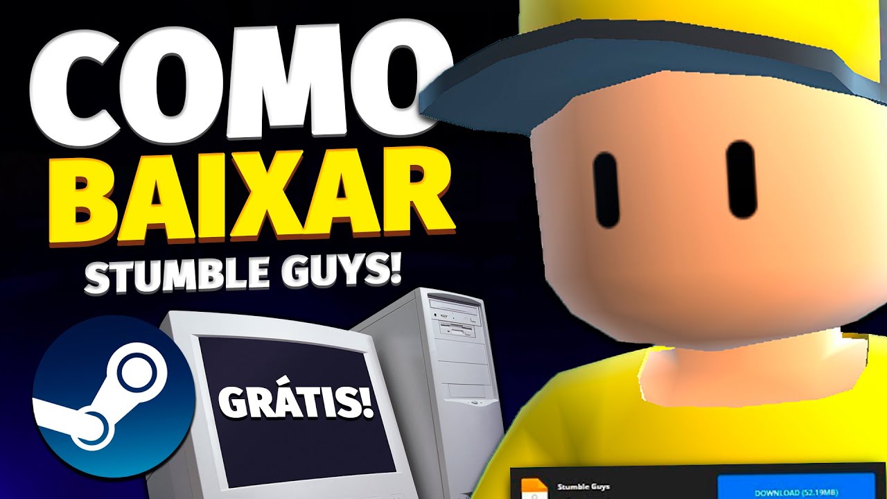 Como Baixar e Configurar STUMBLE GUYS NO PC FRACO 