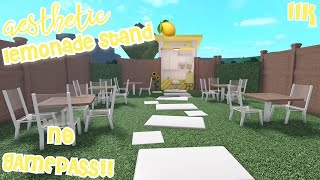 Aesthetic *NO GAMEPASS* Budget Lemonade Stand! ||Roblox Bloxburg