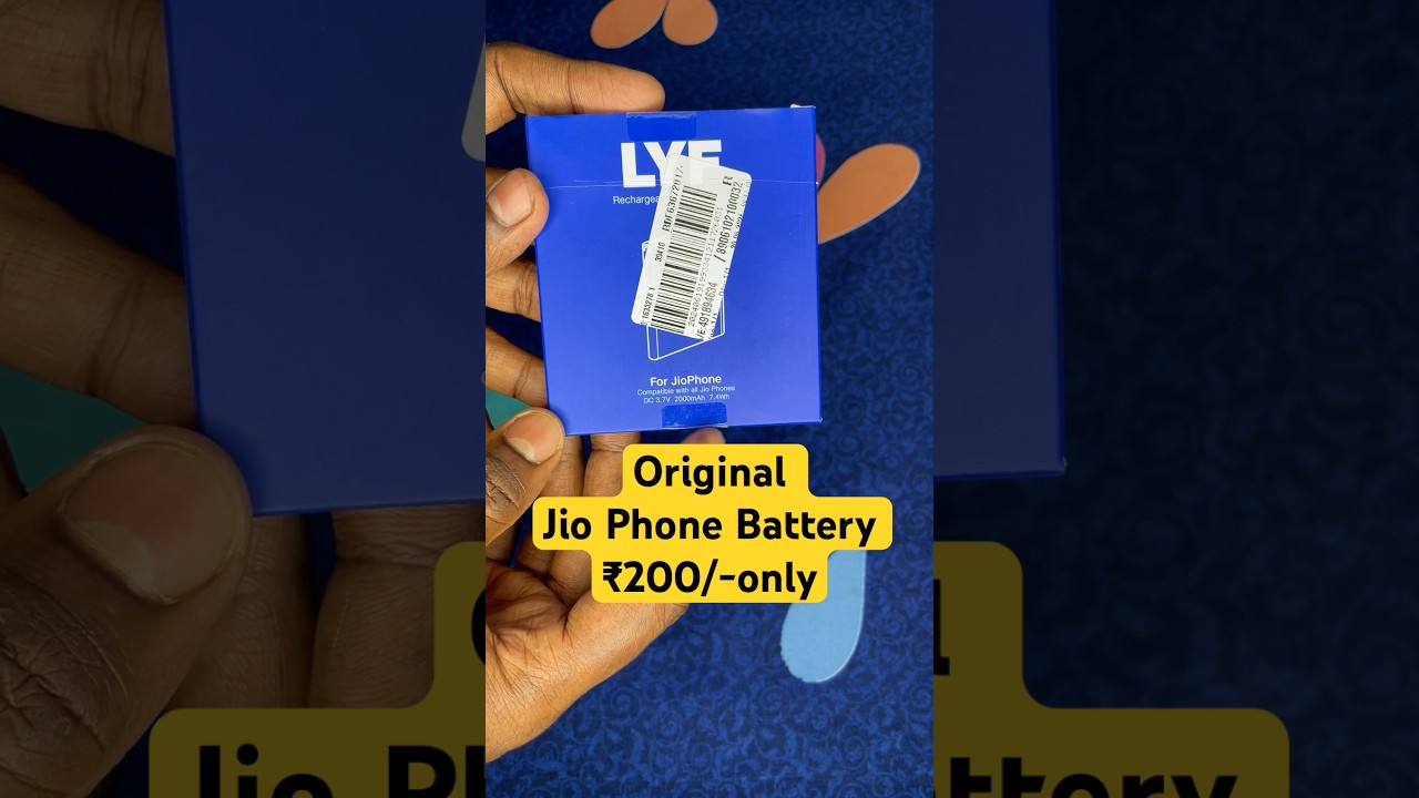 Original Jio Phone Battery only Rs. 199/- from Jio Mart 