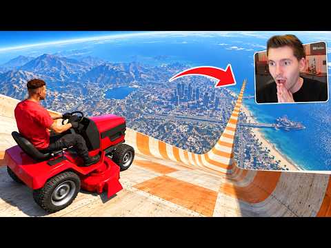 GTA V Online: MEGA RAMPA com CORTADOR DE GRAMA! (o pior carro)