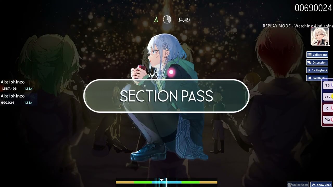 Hello, shooting-star (Farewell) First FL pass