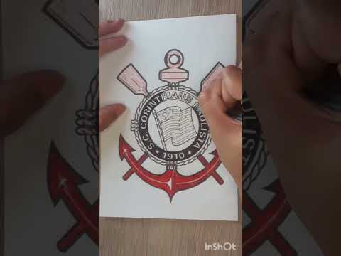 Asmr colorindo com bic #corinthians #drawing #colorir #colors #asmr