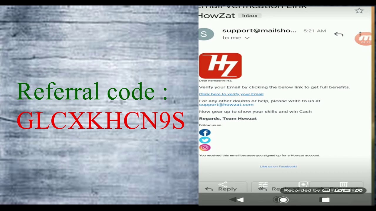 Howzat app win cash;Take  bonus of Rs.50 and Earn money daily Rs 8000; join me at Howzat.