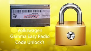 How To Find Volkswagen Gamma Radio Code Using Serial No. screenshot 3