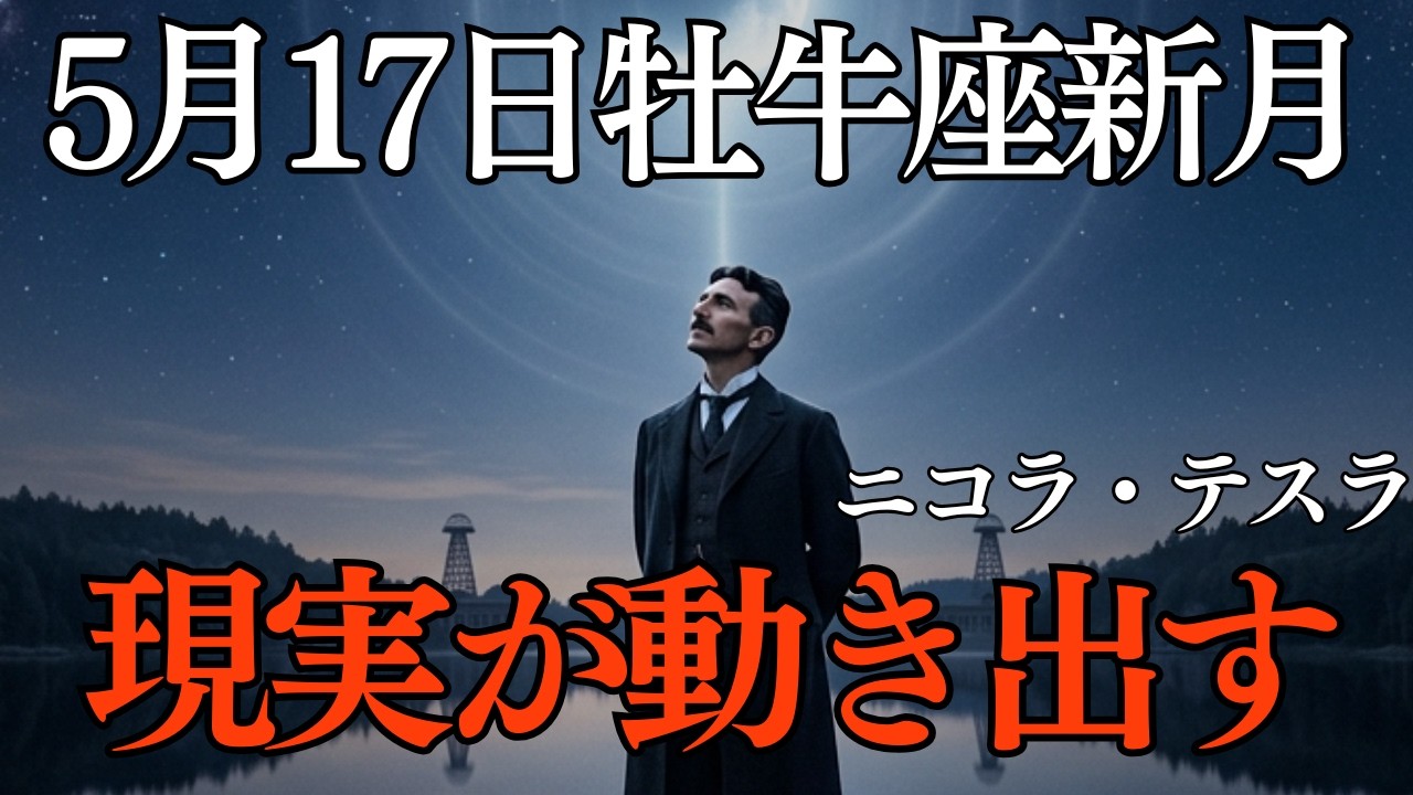 【見逃し厳禁】5月17日、おうし座の新月で現実が動き出す|二コラテスラおうし座新月 |5月17日|