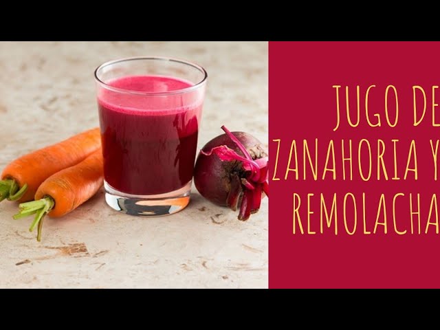 Como Hacer un Jugo de Remolacha y Zanahoria - Cocinando con Glory - YouTube