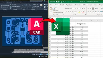Extraindo propriedades do AutoCAD para uma planilha de Excel