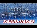 WORDS OF WONDERS CROSSWORD PUZZLE Level 24120-24149