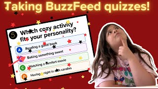 TAKING BUZZFEED QUIZZES! 