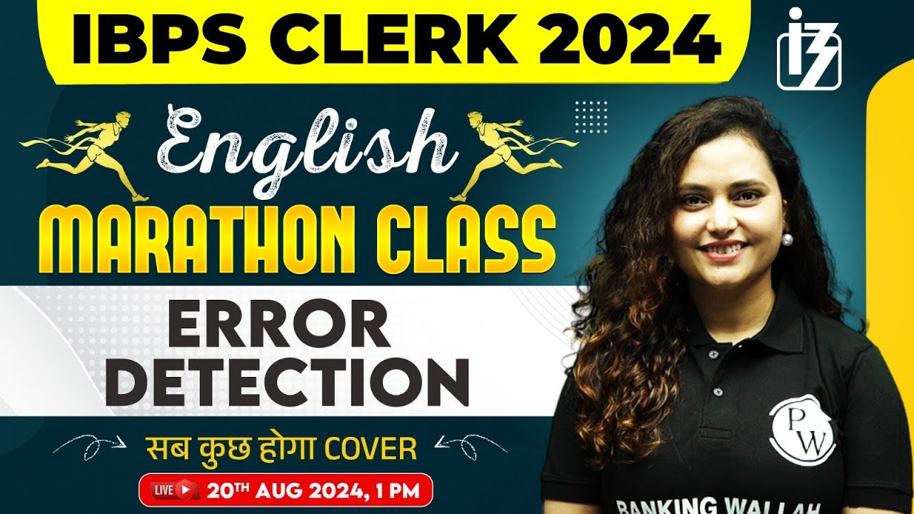 IBPS CLERK English 2024 | Error Detection Marathon Class | English by Rupam Ma'am