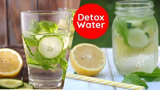 How to Make Detox Water In Hindi | Summer Infused water to lose belly fat, Cleanse & Debloat | Hindi