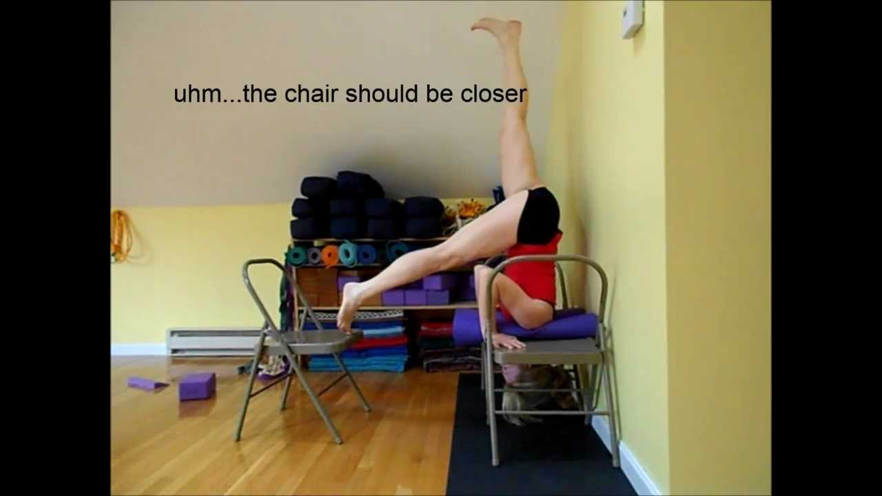 Headstand Using Chairs Headstand Using Chairs