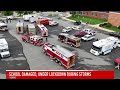 Students take shelter as tornado rips roof off PA school