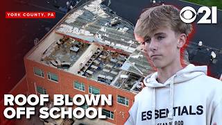 Students take shelter as tornado rips roof off PA school
