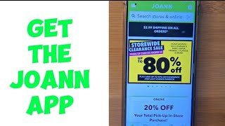 Get your Rewards Using the JoAnn Fabrics App