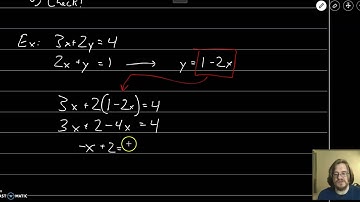 M121 Section 5.1 Part I (Solving Systems of Two Equations)