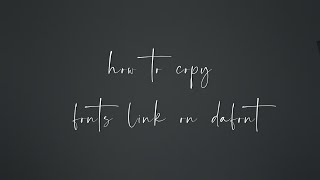 HOW TO COPYFONTS LINK ON DAFONT? screenshot 5