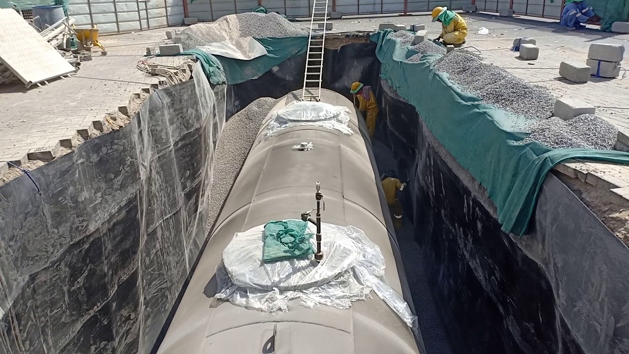 Tank back filling area - YouTube