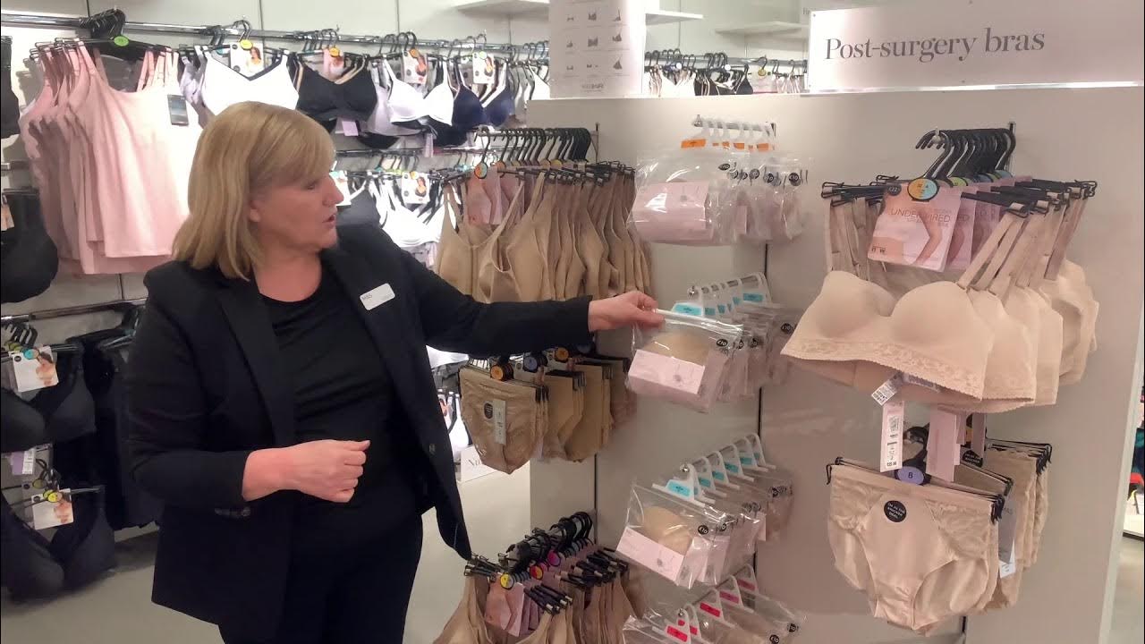 Keeping Abreast - post-surgery underwear at M&S with Ali Pearce