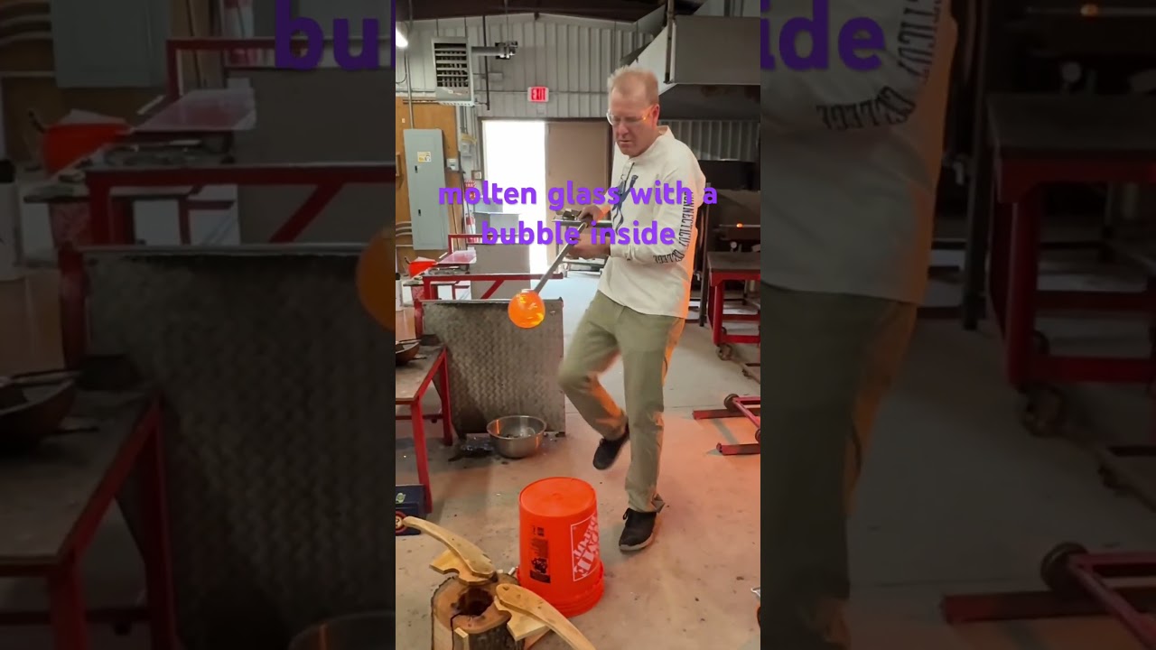 Hot Glass Log Blow Mold