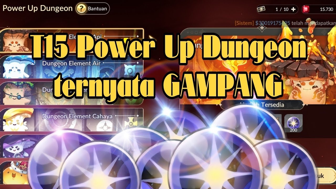 FARMING INNER SPARK!! CARA BERESIN POWER UP DUNGEON TIER 15 LENGKAP!!! 🔥🔥🔥