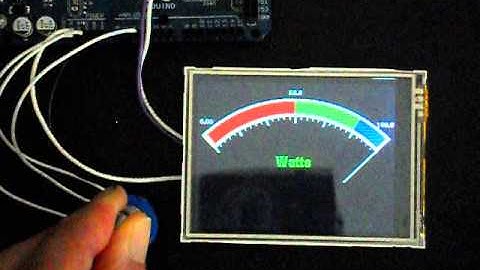 JP Serial 3.2" TFT color LCD Module bar meter project analog meter project