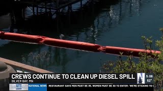 Lake Superior diesel spill prompts containment effort at Silver Bay Marina