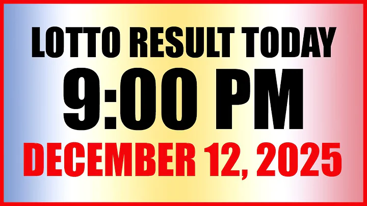 Lotto Result Today 9pm Draw December 12, 2025 Swertres Ez2 PCSO