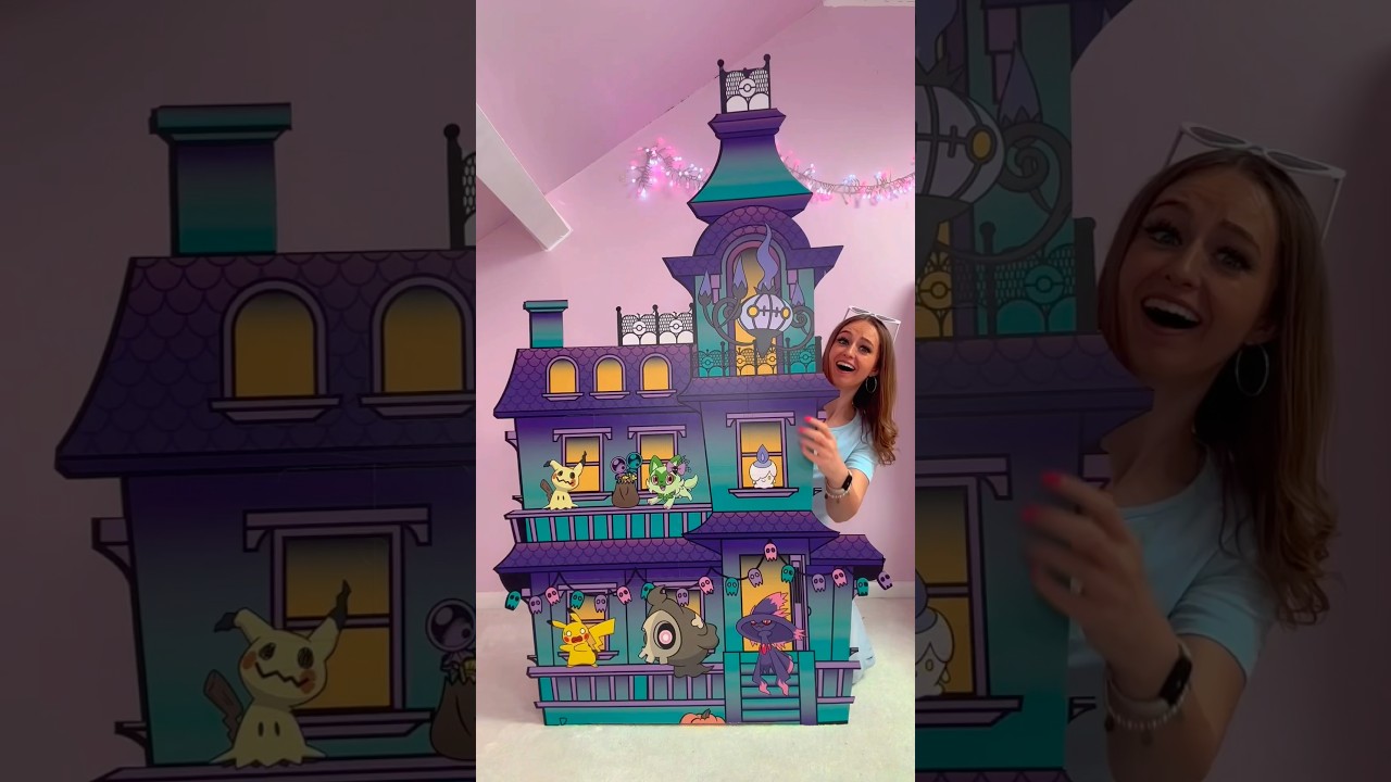 [ASMR] UNBOXING A GIANT MYSTERY POKÉMON CENTER HAUNTED HOUSE!!😱👻⁉️ (10+ SURPRISES!!🫢) 