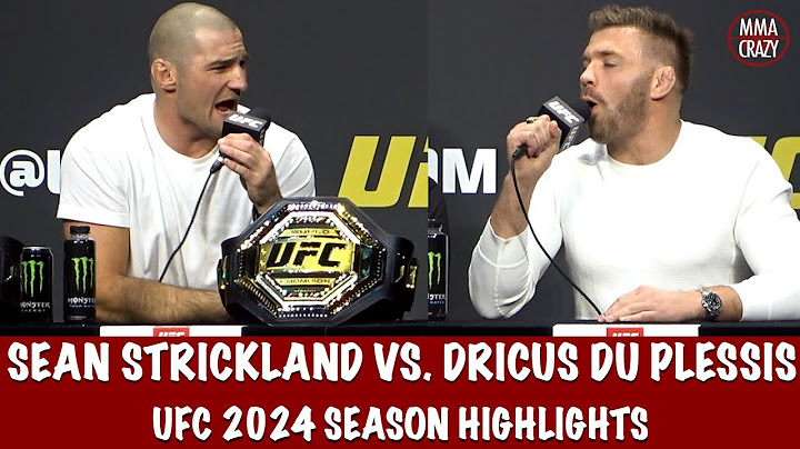 Sean Strickland vs. Dricus Du Plessis Press Conference Highlights for 2024 Season