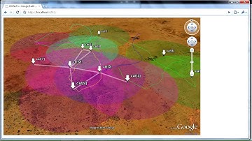 OMNeT++ Google Earth demo