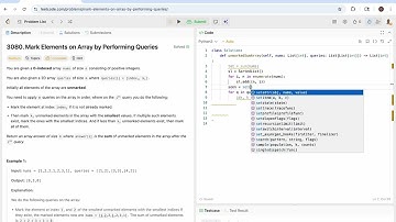 Mark Elements on Array by Performing Queries