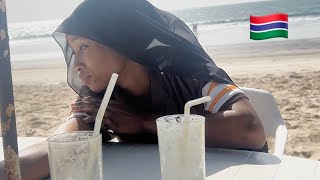 I took her to the Beach in Gambia but she slept on me 🇬🇲🤣