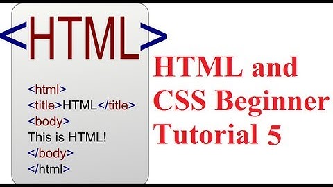 HTML and CSS Beginner Tutorial 5 : Add Video and Audio Media Player in HTML WebPage