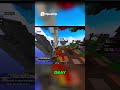 Fireball Frenzy  Epic TNT Island Escape! Will He Survive  #minecraft #hypixel#minemen #shorts