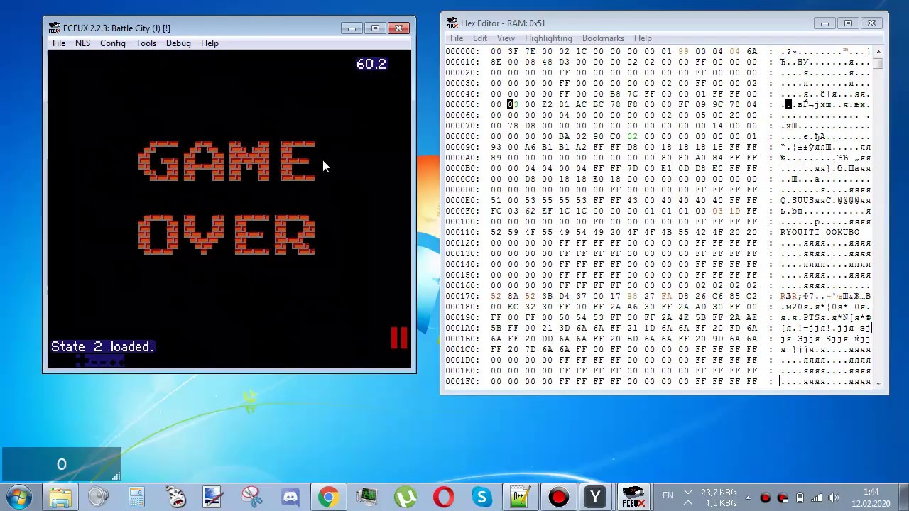 Ромхакинг NES. Двоичный поиск RAM адресов